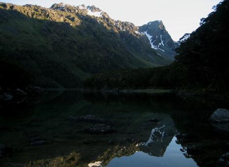 Evening reflection in Lake Mackenzie