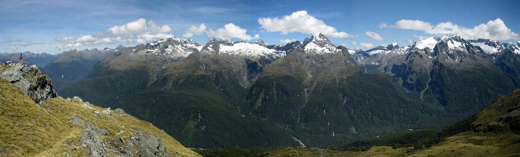 Stitched-together photo from the top of Conical Hill