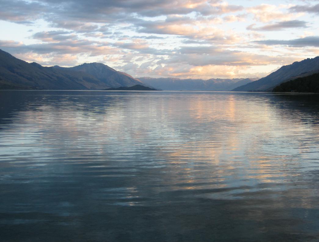 Ahhhh! Lake Wakatipu at sunset