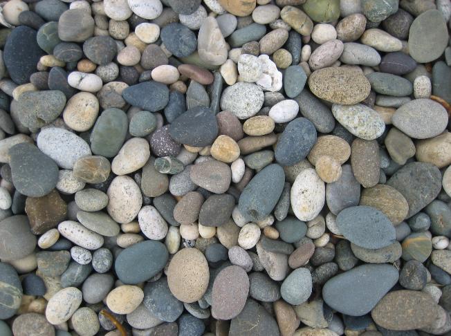 Round colorful rocks from Riverton Rocks beach