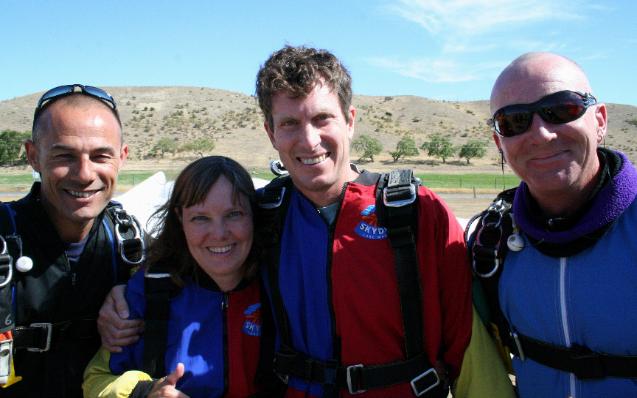 Pre-jump photo with our jump masters